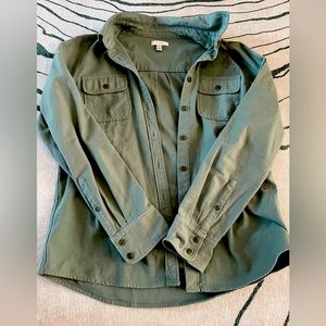 J.Crew Shacket, 12, Olive Green